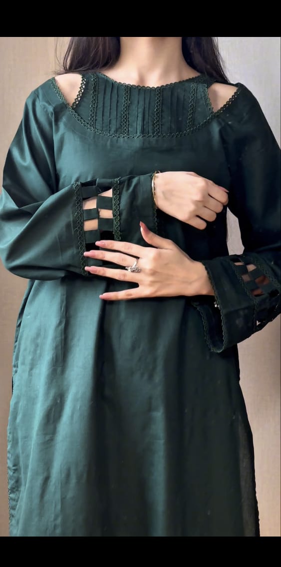 2 Piece Lawn Suit-Dyed (Pret)