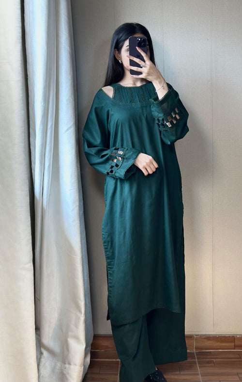 2 Piece Lawn Suit-Dyed (Pret)