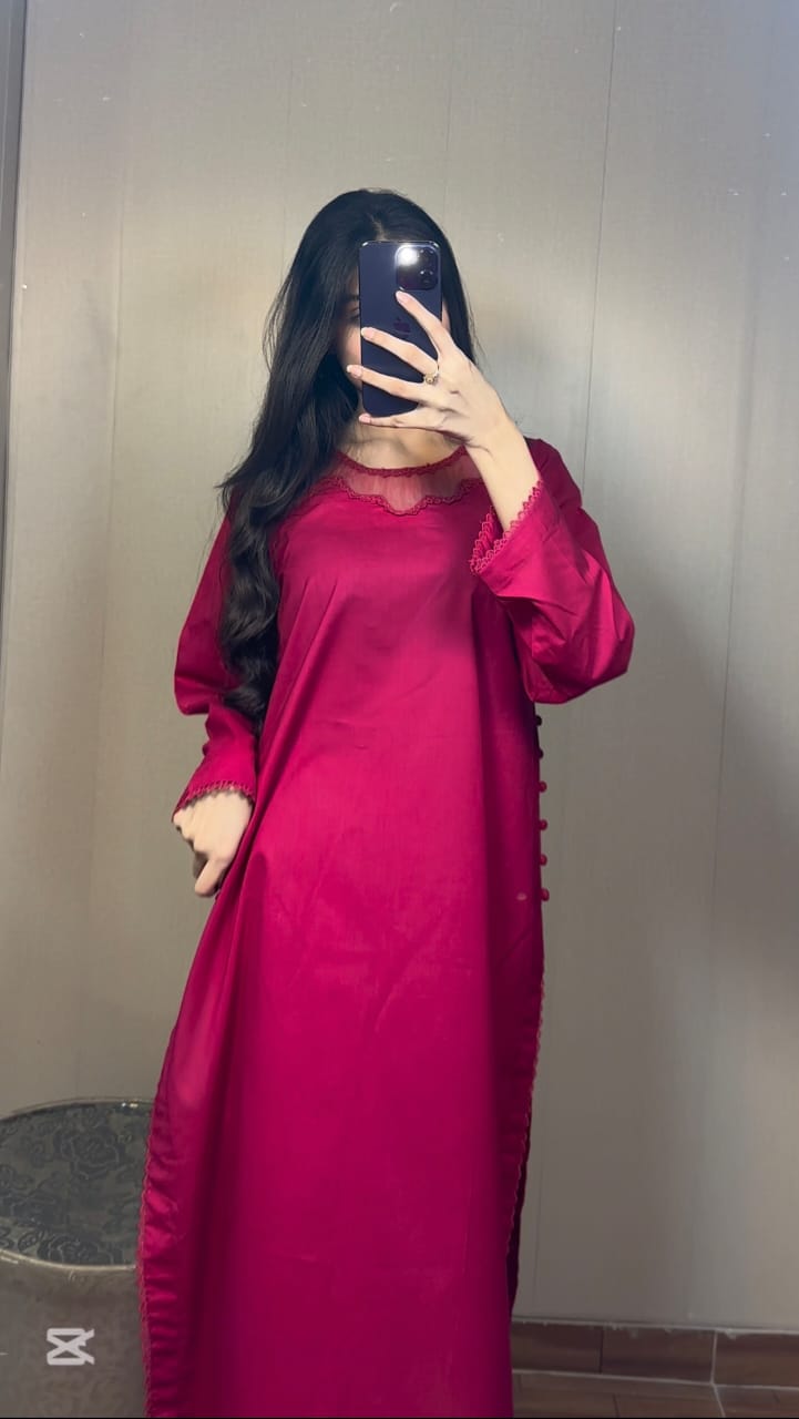2 Piece Lawn Suit-Dyed (Pret)