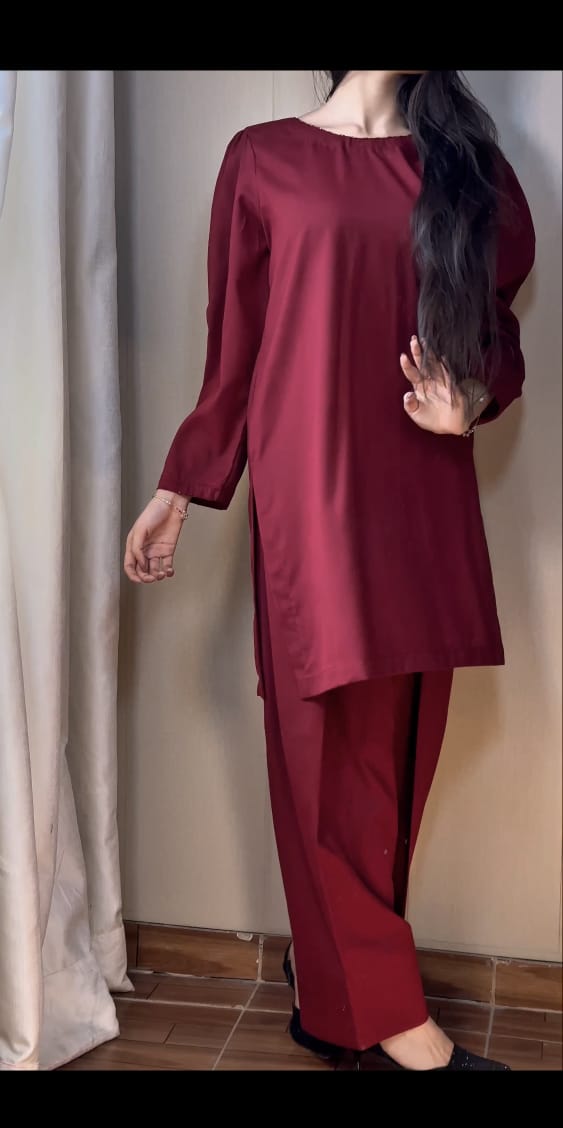 2 Piece Lawn Suit-Dyed (Pret)