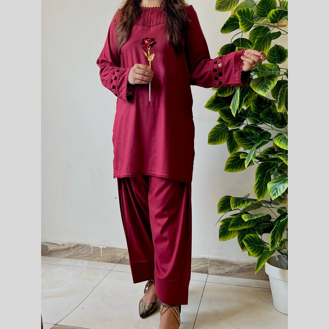 2 Piece Lawn Suit-Dyed (Pret)