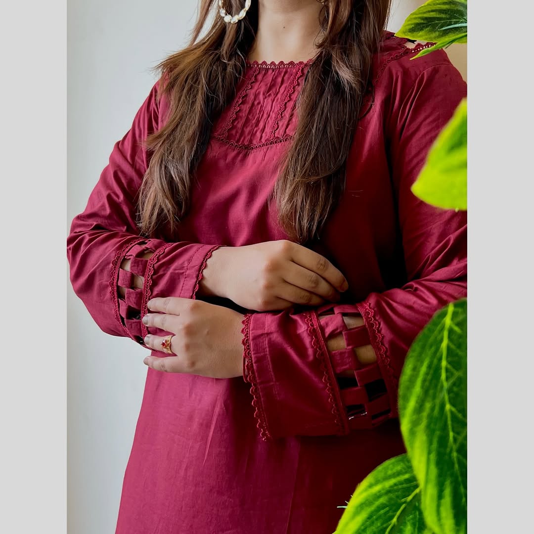 2 Piece Lawn Suit-Dyed (Pret)