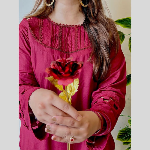 2 Piece Lawn Suit-Dyed (Pret)