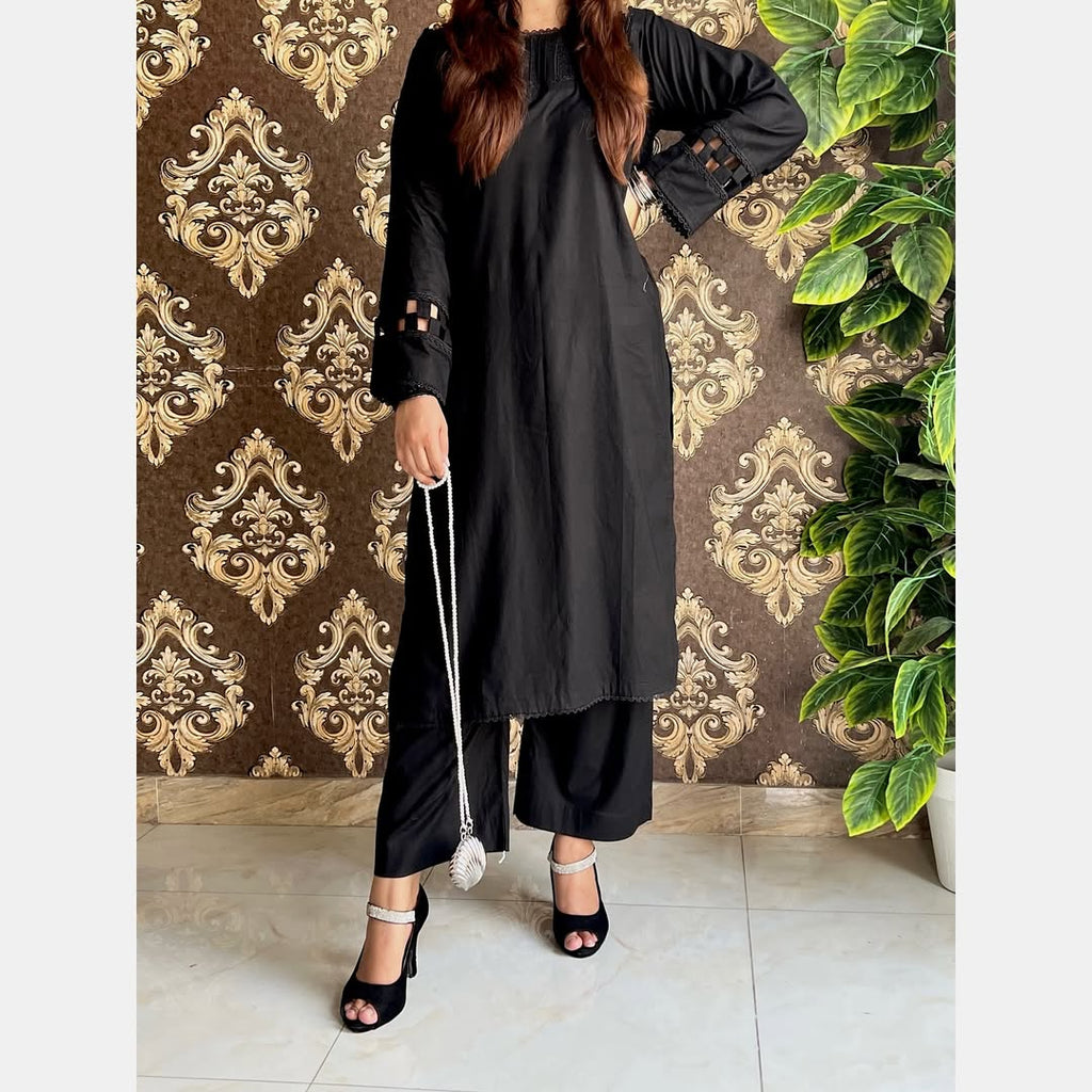 2 Piece Lawn Suit-Dyed (Pret)